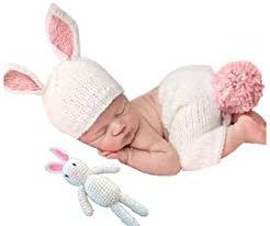 Matissa Newborn Baby Crochet Costume Prop Hats and Outfits