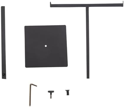 T Shaped Purse Display Stand Adjustable Height Matte Black Stainless Steel