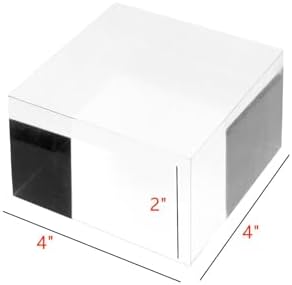 Clear Polished Acrylic Cube Jewelry Display Stand Holder
