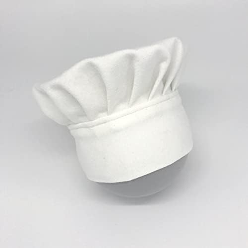Vemonllas Newborn Baby Photo Props White Chef Hat for Boys Girls