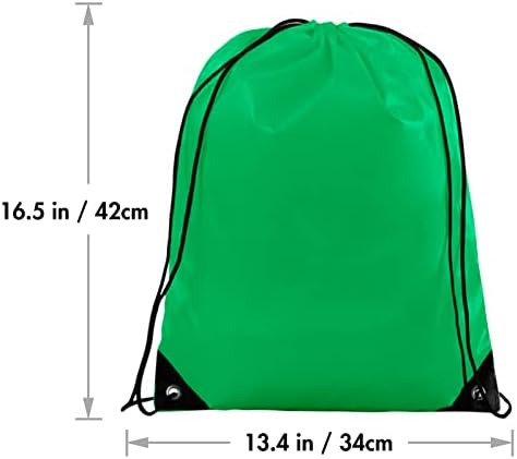 IKAYAS 6Pcs Drawstring Bags Bulk Colorful Backpacks for Gym Yoga Travel Sports