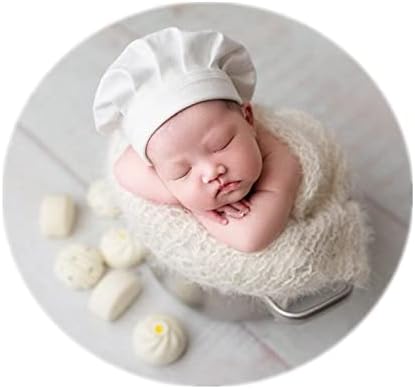 Vemonllas Baby Chef Cap Newborn Photo Props