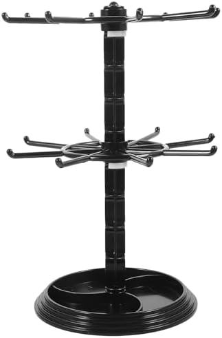 2 Tier Jewelry Stand Black Keychain Holder