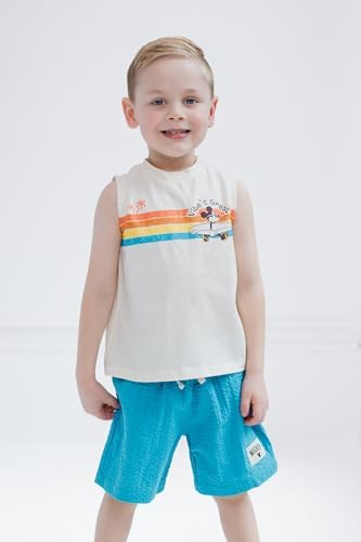 Disney Junior Mickey Mouse Tank Top and Shorts Set for Boys 18M to 14-16 Years