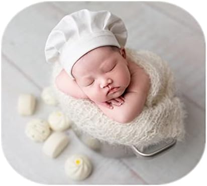 Vemonllas Baby Chef Cap Newborn Photo Props