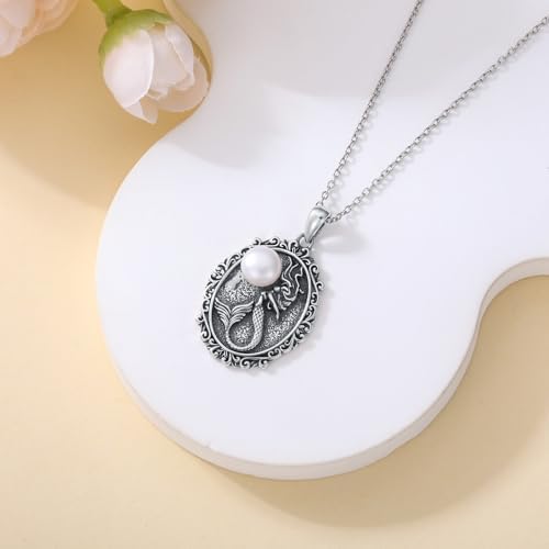 Mermaid Necklace for Women 925 Sterling Silver Pendant