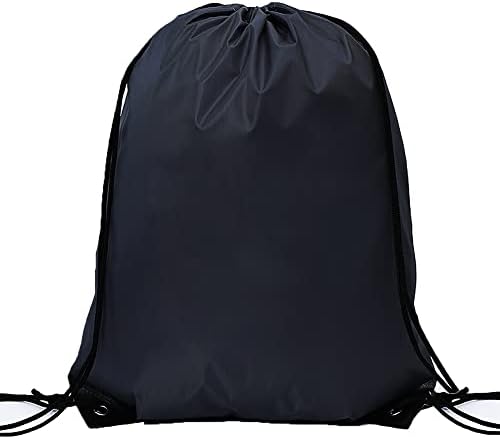 CODOBON 20 Pcs Drawstring Bags Black Gym Travel