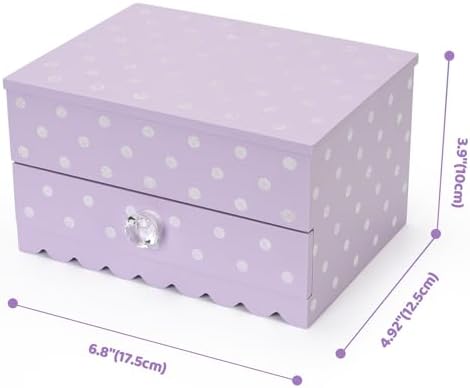 Art Lins Bella Unicorn Musical Jewelry Box Purple