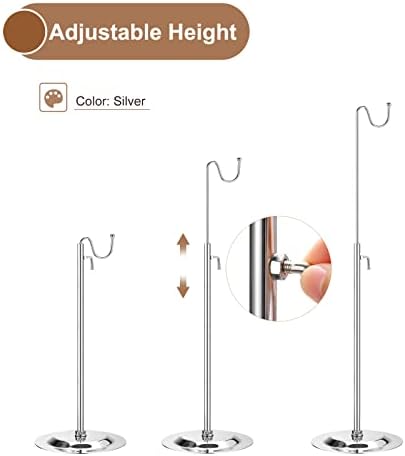 Uxcell 2 Pack Adjustable Handbag Display Stand - Silver