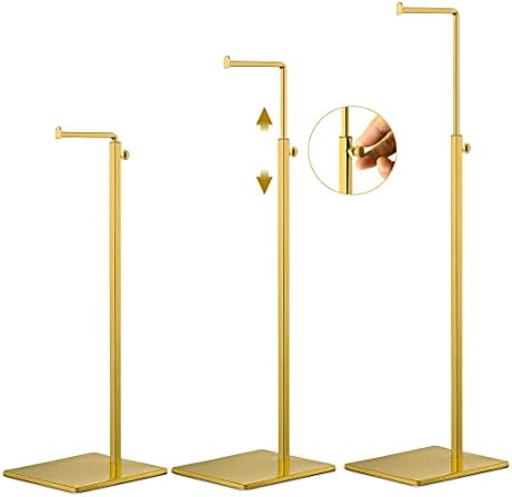 Gold Purse Display Stands 2 Pack Adjustable Height Stand