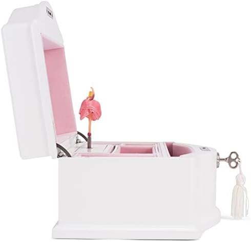 Cottage Garden Musical Jewelry Box 9 Inch Swan Lake