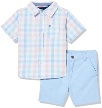 Tommy Hilfiger Boys 2pc Shirt Short Set 1