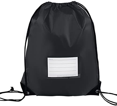 20 Pcs Black Drawstring Bags for Travel Gym Sport