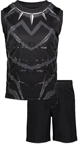 Marvel Avengers Black Panther Toddler Boys Tank Top and Shorts Set