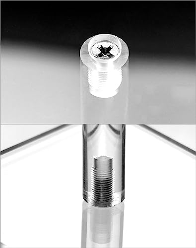 QWORK Square Acrylic Display Stand 2 Sets 3 Each