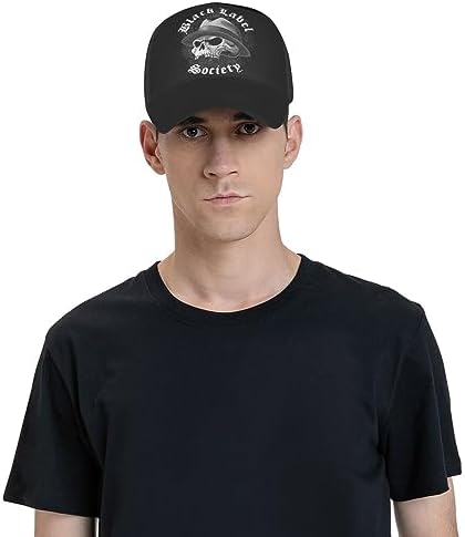 Black Rock Label Baseball Cap Adjustable Sun Hat for Men Women