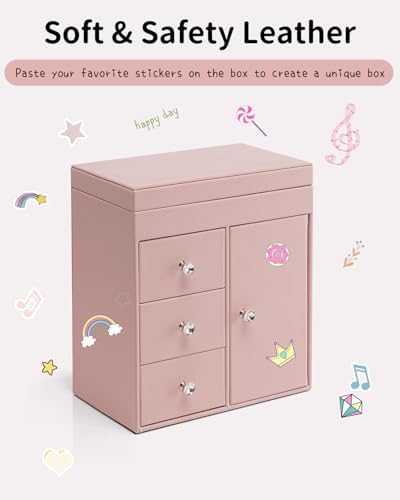 Vlando Musical Jewelry Box for Girls Pink