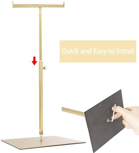 Adjustable Height 2 Pack Jewelry Tower Stand for Necklaces and Handbags