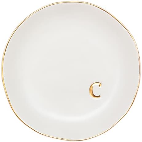 Collective Home Ceramic Jewelry Tray 475 White Surface