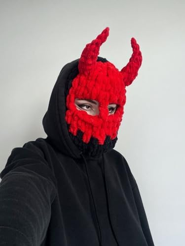 Avilego Y2K Knit Balaclava Face Mask for Women Men