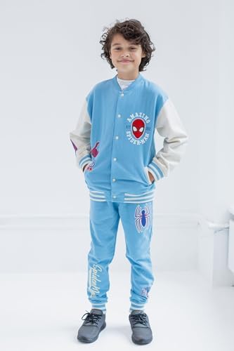 Marvel Spider-Man Fleece Bomber Jacket and Jogger Pants for Kids