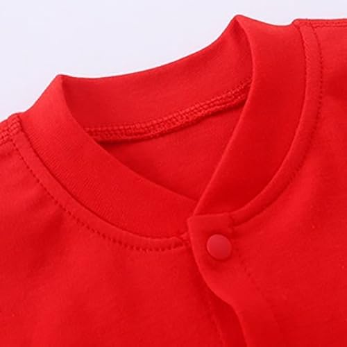 Infant Long Sleeve Red Text Print Hoodie and Elastic Waistband Pants Set