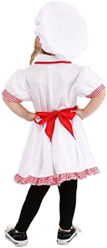 Toddler Chef Costume for Girls - Dress Hat Scarf Apron