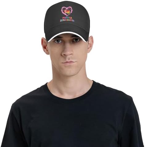 Kiserjens Baseball Cap Adjustable Golf Hats Dad Hat Trucker Caps Hip Hop Hats for Women Men Black