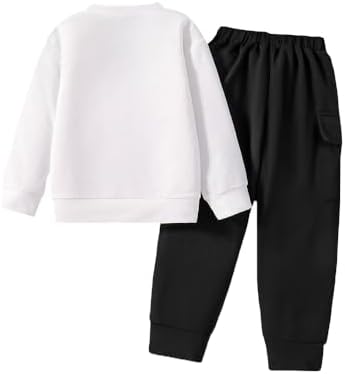 Toddler Boys Letter Graphic Print 2 Piece Outfit Set