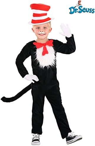 Dr Seuss The Cat in The Hat Deluxe Costume for Toddlers