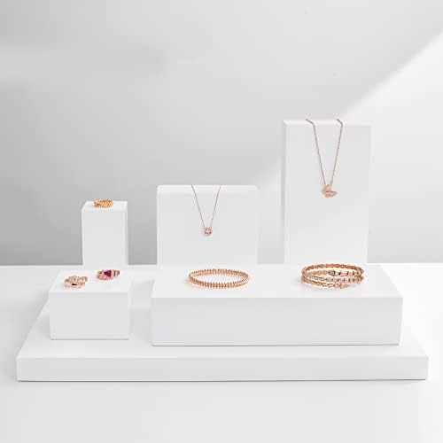 Oirlv Solid Wood Minimalist Jewelry Display Stand Showcase Organizer Square Holder