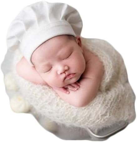 Vemonllas Baby Chef Cap Newborn Photo Props