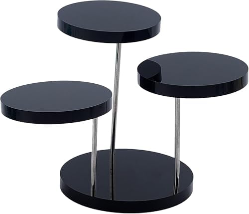 Fingerinspire 3 Tier Black Acrylic Jewelry Display Stand