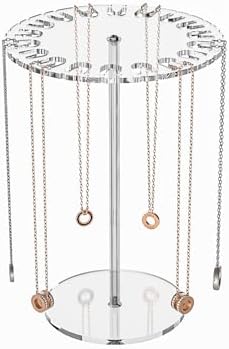 Ausalivan Acrylic Necklace Holder Jewelry Organizer Stand