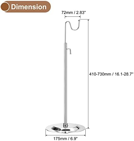 Uxcell 2 Pack Adjustable Handbag Display Stand - Silver