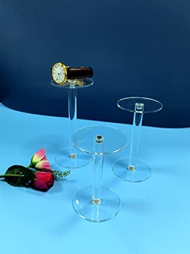 HESIN Acrylic Jewelry Display Riser Set of 3 for Home Decor
