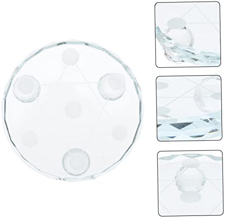 Happyyami Glass Seven-Star Crystal Display Tray for Jewelry Home Decor