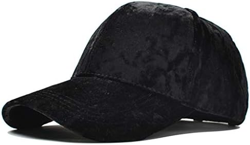 Beerty Baseball Cap Faux Velvet Flannel Hat Solid Color Adjustable Snapback for Women Men Outdoor