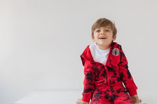 Marvel Spider-Man Tie Dye Hoodie and Tee Set for Kids