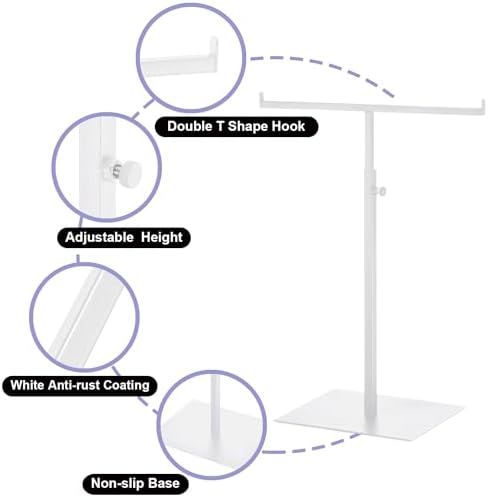 Vietrey T Shaped Purse Display Stand - White