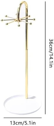 Rotating Necklace Display Stand with 8 Hooks