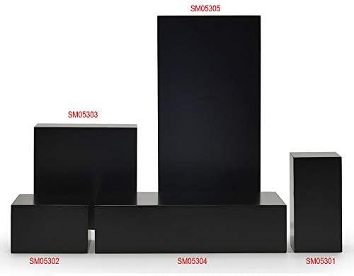 Oirlv Minimalist Jewelry Display Stand Organizer Black Square Holder