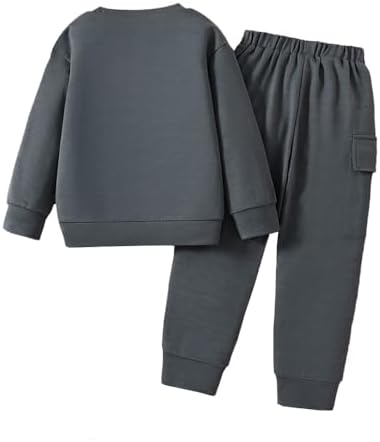 Toddler Boy Clothes Set with Graphic Print