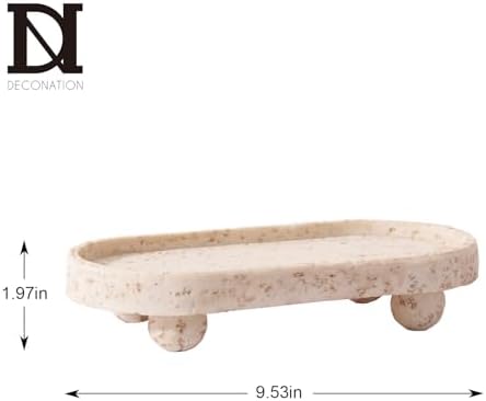 DN DECONATION Resin Vanity Tray with Legs 953x197in