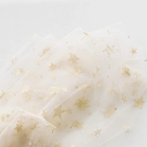 Vemonllas Newborn Photography Wrap Gold Star Translucent Blanket