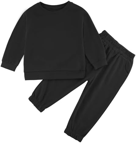 Toddler Unisex 2-Piece Cotton Sweatshirt and Jogger Pants Set