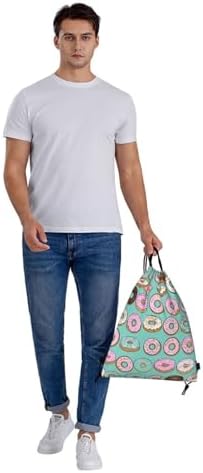 Yishow Delicious Doughnut Drawstring Backpack Bag