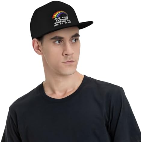 God Loves Everyone LGBT Trucker Hat Adjustable Baseball Cap