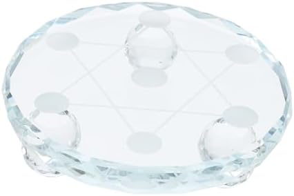 Happyyami Glass Seven-Star Crystal Display Tray for Jewelry Home Decor