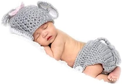 Vemonllas Baby Elephant Hat Bonnet Shorts Photo Costume